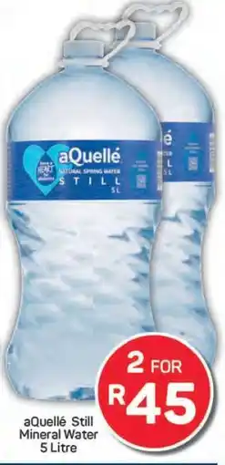 Pick n Pay aQuellé Still Mineral Water 5 Litre offer