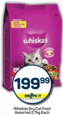 Pick n Pay Whiskas Dry Cat Food Assorted 2.7kg Each offer