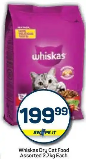 Pick n Pay Whiskas Dry Cat Food Assorted 2.7kg Each offer