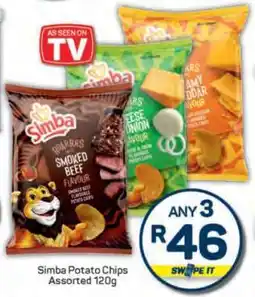 Pick n Pay Simba Potato Chips Assorted 120g offer