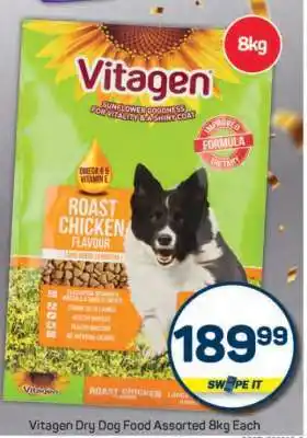 Pick n Pay Vitagen Dry Dog Food Assorted 8kg offer