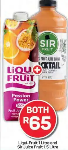 Pick n Pay Liqui-Fruit 1 Litre and Sir Juice Fruit 1.5 Litre offer