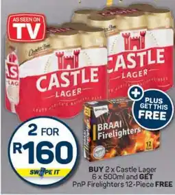Pick n Pay Castle Lager & Braai Firelighters offer