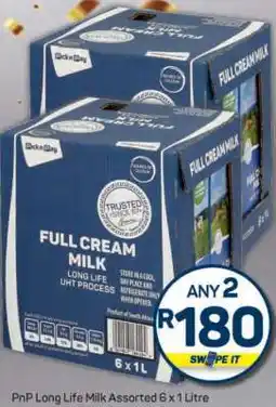 Pick n Pay PnP Long Life Milk Assorted 6 x 1 Litre offer