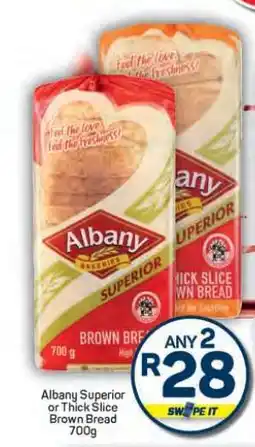 Pick n Pay Hypermarket Albany Superior or Thick Slice Brown Bread offer