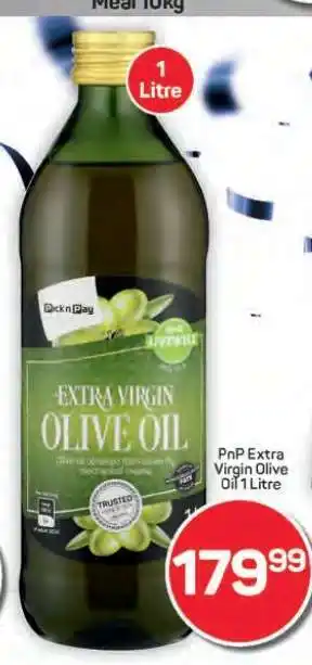 Pick n Pay Hypermarket PnP Extra Virgin Olive Oil 1 Litre offer