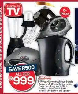 Pick n Pay Hypermarket Sunbeam 6-Piece Kitchen Appliance Bundle offer