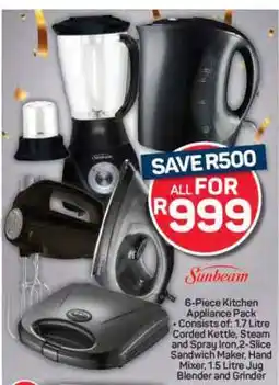 Sunbeam 6-Piece Kitchen Appliance Pack