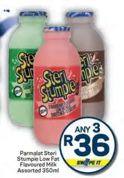 Pick n Pay Hypermarket Parmalat Steri Stumpie Low Fat Flavoured Milk Assorted 350ml offer