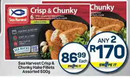 Pick n Pay Hypermarket Sea Harvest Crisp & Chunky Hake Fillets Assorted 500g offer
