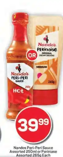 Pick n Pay Hypermarket Nandos Peri-Peri Sauce or Perinaise offer
