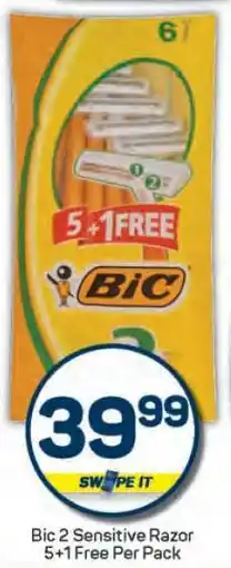 Pick n Pay Bic 2 Sensitive Razor offer