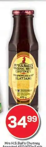 Pick n Pay Hypermarket Mrs H.S.Ball's Chutney offer