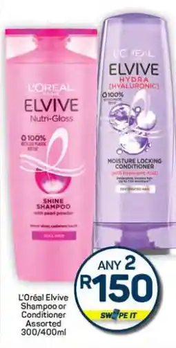 Pick n Pay Hypermarket L'Oréal Elvive Shampoo or Conditioner offer