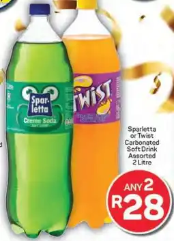 Pick n Pay Hypermarket Sparletta or Twist Carbonated Soft Drink offer