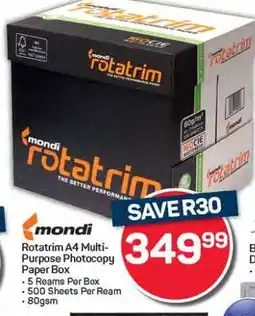 Pick n Pay Hypermarket Rotatrim A4 Multi-Purpose Photocopy Paper Box offer