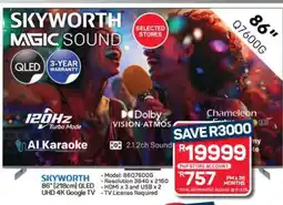 Pick n Pay Hypermarket Skyworth Q7600G 86 QLED TV offer