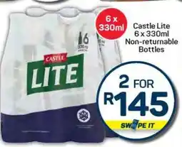 Pick n Pay Hypermarket Castle Lite 6 x 330ml offer