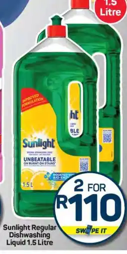 Pick n Pay Hypermarket Sunlight Regular Dishwashing Liquid 1.5 Litre offer