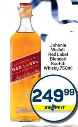 Pick n Pay Hypermarket Johnnie Walker Red Label Blended Scotch Whisky 750ml offer