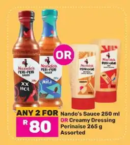 Game Nando’s Sauce or Creamy Dressing Perinaise offer