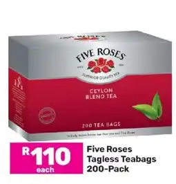 Game Five Roses Tagless Teabags-200 Pack offer