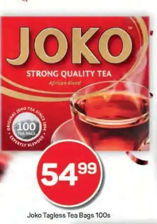 Pick n Pay Hypermarket Joko Tagless Tea Bags 100s offer
