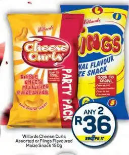 Pick n Pay Hypermarket Willards Cheese Curls or Flings offer