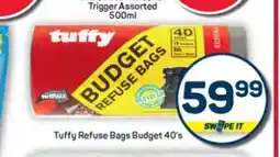 Pick n Pay Hypermarket Tuffy Refuse Bags Budget 40's offer