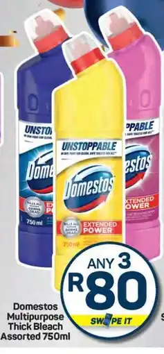 Pick n Pay Hypermarket Domestos Multipurpose Thick Bleach Assorted 750ml offer