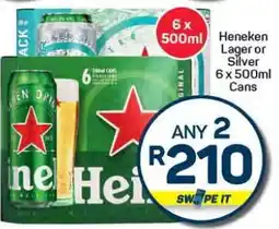 Pick n Pay Hypermarket Heineken Lager or Silver offer