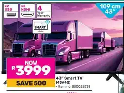 Game 43 Smart TV (43A40) offer