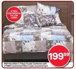 Pick n Pay Hypermarket PnP Microfibre 3-Piece Double Comforter offer
