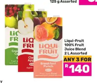 Game Liqui Fruit 100% Fruit Juice Blend 2 L Assorted offer