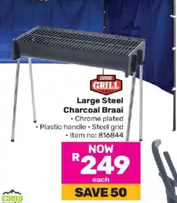 Game Large Steel Charcoal Braai offer