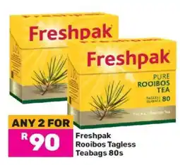 Game Freshpak Rooibos Tagless Teabags 80s offer