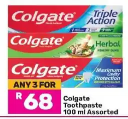 Game Colgate Toothpaste 100 ml Assorted offer