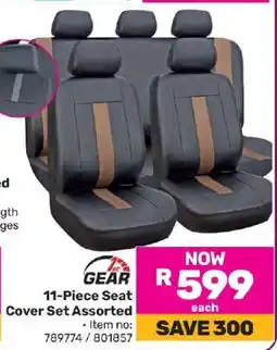 Game 11-Piece Seat Cover Set Assorted offer