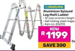 Game Aluminium Splayed Leg Multi Ladder offer