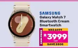 Game Samsung Galaxy Watch 7 Bluetooth Cream Smartwatch offer