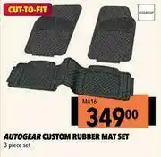Midas Autogear Custom Rubber Mat Set MA16 offer