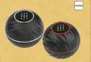 Autogear Shift Lever Knobs Red Trim SLK01