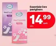 PEP Essentials Care Pantyliners-20's Pack Each offer