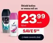 PEP Shield Ladies Or Mens Roll On-50ml Each offer