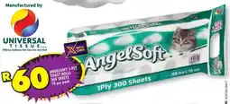 Shoprite Angelsoft 1-ply toilet rolls 300 sheets offer