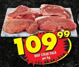 Shoprite Beef steak pack offer