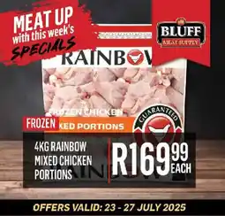 Bluff Meat Supply Rainbow mixed chicken portions offer