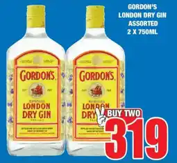 Boxer Liquors Gordon's london dry gin assorted offer