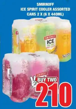 Boxer Liquors Smirnoff ice spirit cooler assorted cans offer