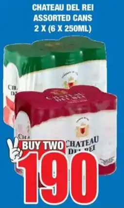 Boxer Liquors Chateau del rei assorted cans offer